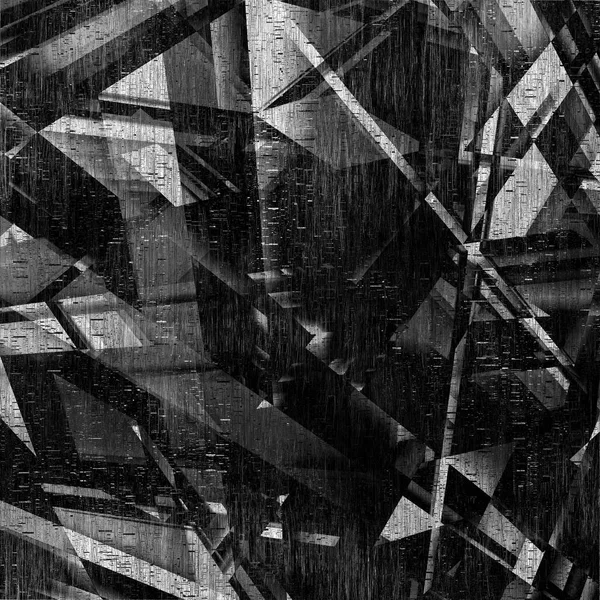 Een Grungy Verlaten Achitectural Abstracte Structuur Met Glitches Zwart Wit Stockfoto