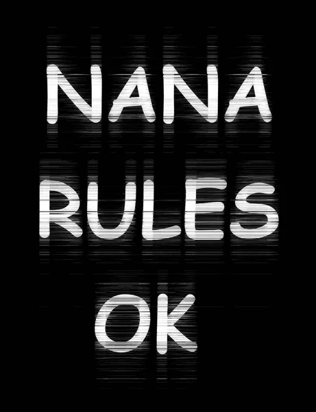 Nana Rules Quote Shirt — стоковое фото