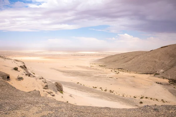 Formaciones Rocosas Desierto Totalmente Plano Región Erongo Namibia — Foto de Stock