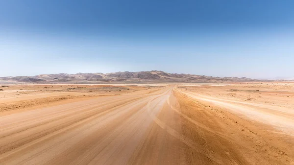 Carreteras Grava Interminables Cape Cross Namibia — Foto de Stock
