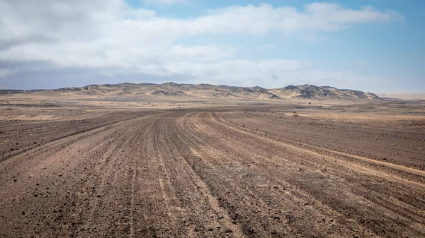 Gravel road in Skeleton Coast Park, Namibia.