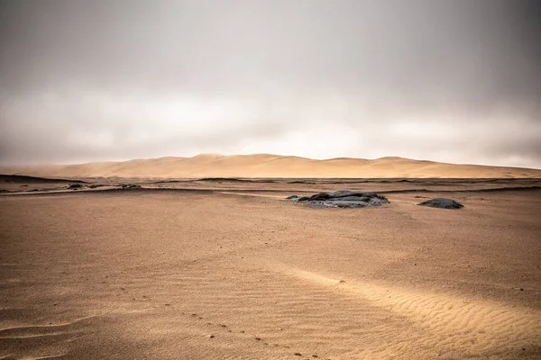 Красивая Заброшенная Сцена Скелетонском Побережье Намибия — стоковое фото