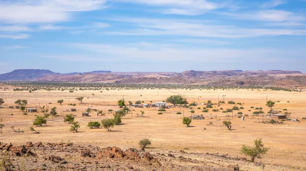 Niesamowity Widok Równinę Niedaleko Twijfelfontein Damaraland Namibia — Zdjęcie stockowe
