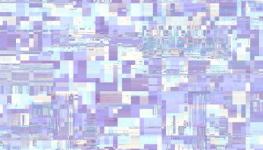 Soyut model. Soyut gelecek geometrik fraktal görüntüsü. Yatay arkaplan.