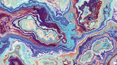 Soyut dijital fraktal model. Mermer dokusunun taklidi. Görünüm oranı 16: 9 olan yatay arkaplan