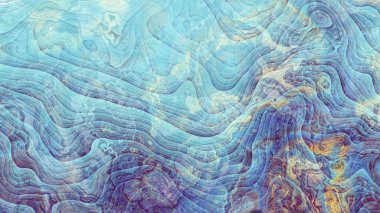 Soyut dijital fraktal model. Mermer dokusunun taklidi. Görünüm oranı 16: 9 olan yatay arkaplan