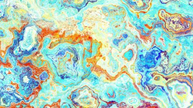 Soyut dijital fraktal model. Mermer dokusunun taklidi. Görünüm oranı 16: 9 olan yatay arkaplan