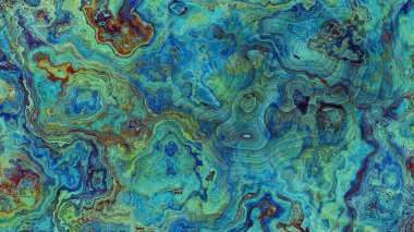 Soyut dijital fraktal model. Mermer dokusunun taklidi. Görünüm oranı 16: 9 olan yatay arkaplan