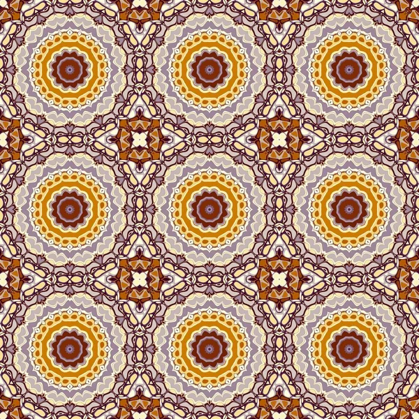 Abstraktní Vzorec Čtvercové Ornamentální Pravidelné Pozadí Bezproblémový Vzorec Vintage Mosaic — Stock fotografie