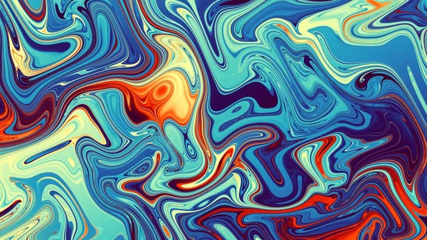 抽象的なパターン サイケデリックな波状テクスチャ 縦横比16 9の水平背景 — ストック写真