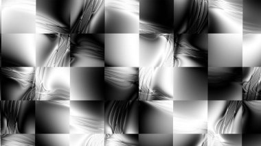 Soyut dijital fraktal model. Görünüm oranı 16: 9 olan yatay arkaplan Soyut geleceksel geometrik desen.