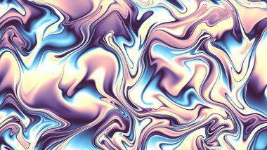 Soyut dijital fraktal model. Görünüm oranı 16: 9 olan yatay arkaplan Psikedelik dalgalı doku.