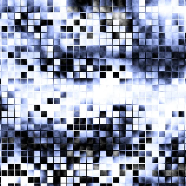 Αφηρημένο Ψηφιακό Φράκταλ Μοτίβο Τετράγωνο Ψηφιδωτό Μοτίβο Τέχνης — Φωτογραφία Αρχείου