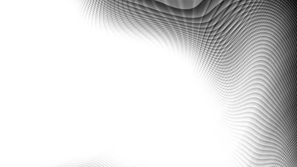 概要ディジタルフラクタルパターン 空白の背景に抽象的な図形 縦横比16 9の水平背景 — ストック写真