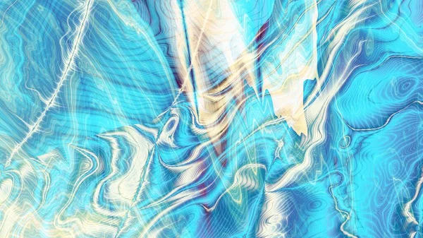 Soyut Dijital Fraktal Model Görünüm Oranı Psikedelik Mermer Desenli Yatay — Stok fotoğraf