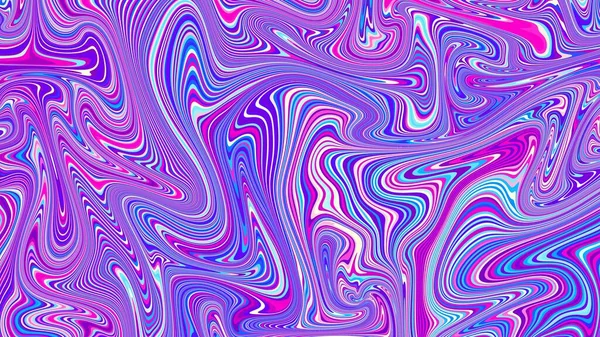 Abstract Digital Fractal Pattern Psychedelic Wavy Texture Horizontal Background Aspect — Stock Photo, Image