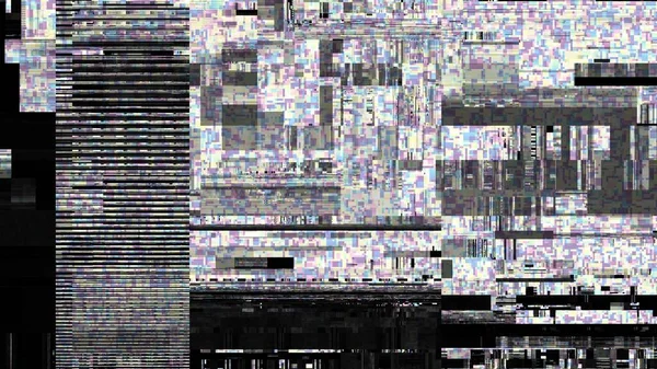 Abstraktes Digitales Fraktalmuster Abstrakte Glitch Textur Horizontaler Hintergrund Mit Seitenverhältnis — Stockfoto