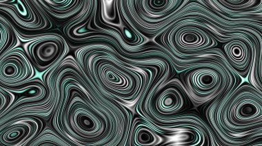 Soyut dijital fraktal model. Psikedelik dalgalı doku. Görünüm oranı 16: 9 olan yatay arkaplan