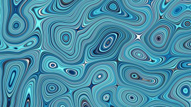Soyut dijital fraktal model. Psikedelik dalgalı doku. Görünüm oranı 16: 9 olan yatay arkaplan
