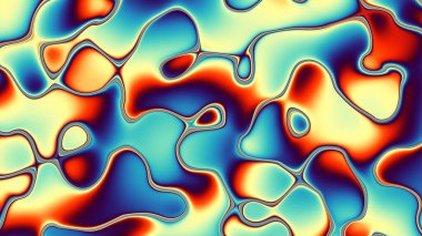 Dijital fraktal desen. Soyut arkaplan. Psikedelik dalgalı doku.