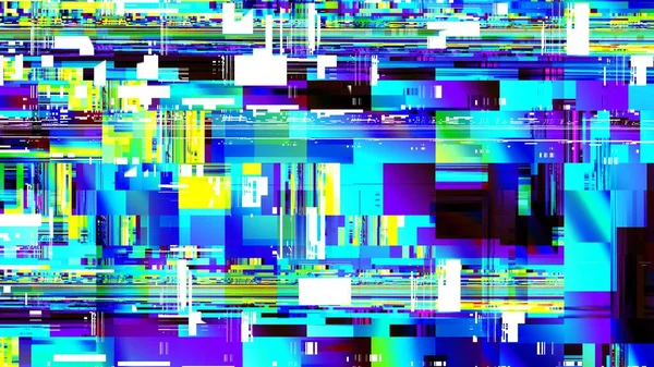 Digitaal Fractal Patroon Abstracte Achtergrond Abstract Glitch Technologie Imago Horizontale — Stockfoto