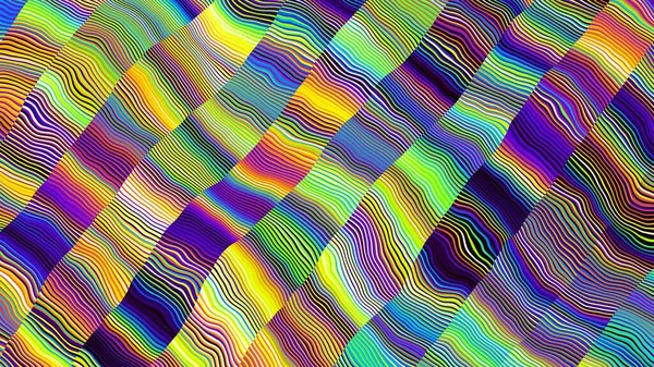 Digital Fractal Pattern Abstract Background Wavy Diagonal Strips Pattern Horizontal — Stock Photo, Image