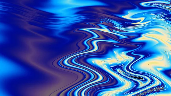Abstraktes Digitales Fraktalmuster Nachahmung Der Wasseroberfläche Horizontaler Hintergrund Mit Seitenverhältnis — Stockfoto