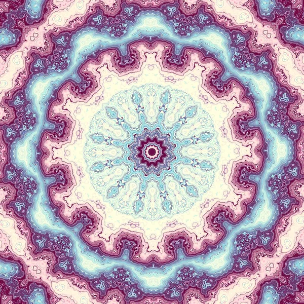 Abstract Digitaal Fractal Patroon Abstracte Mandala Achtergrond Naadloos Patroon — Stockfoto