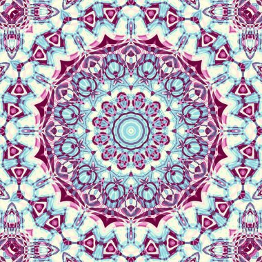 Soyut dijital fraktal model. Soyut mandala geçmişi. Kusursuz desen.