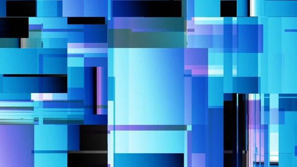 Abstrakcyjny Cyfrowy Wzór Fraktalny Geometryczny Wzór Mozaiki Futurystycznej Technologii Poziome — Zdjęcie stockowe
