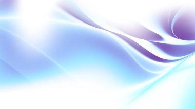 Soyut dijital fraktal model. Bulanık mavi dalgalı çizgiler arka plan. Görünüm oranı 16: 9 olan yatay arkaplan