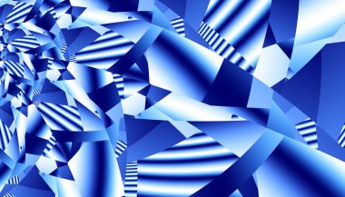 Soyut dijital geometrik desen. Yatay oryantasyon. Geometrik fütürist resim.