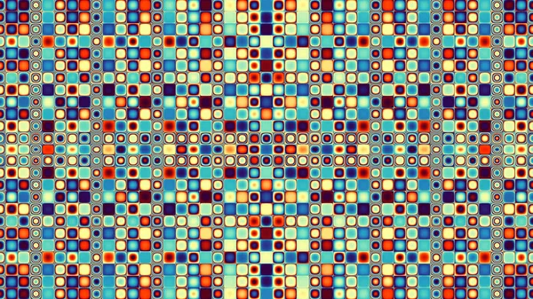 Patrón Fractal Digital Abstracto Mosaico Fondo Del Azulejo —  Fotos de Stock