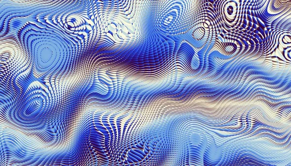 Абстрактный Цифровой Геометрический Шаблон Горизонтальная Ориентация Волнистая Текстура — стоковое фото