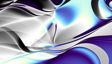 Soyut dijital fraktal model. Psikedelik dalgalı doku.