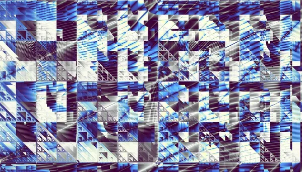 Abstrakt Digitalt Fraktalmönster Grunge Futuristisk Struktur — Stockfoto
