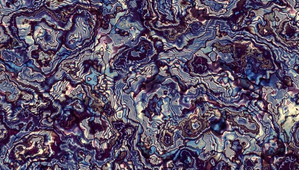 Abstract Digital Fractal Pattern Horizontal Orientation Imitation Marble Texture — Stock Photo, Image