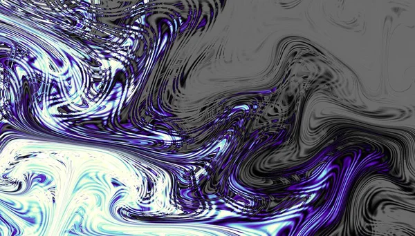 Αφηρημένο Ψηφιακό Φράκταλ Μοτίβο Οριζόντια Κατεύθυνση Ψυχεδελική Κυματοειδής Υφή — Φωτογραφία Αρχείου