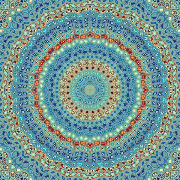 Abstract Digital Fractal Pattern Mandala Decorative Ornament Pattern Mosaic Tile — Stock Photo, Image