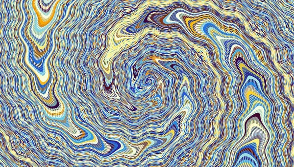 Padrão Fractal Digital Abstracto Orientação Horizontal Textura Ondulada Psicodélica — Fotografia de Stock