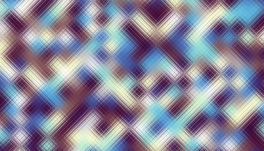 Soyut dijital fraktal model. Yatay yönelim.