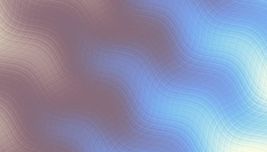 Soyut dijital fraktal model. Yatay oryantasyon. Mavi dalgalı doku.