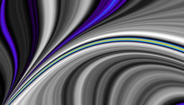 Soyut dijital fraktal model. Yatay oryantasyon. Soyut gelecek resmi.