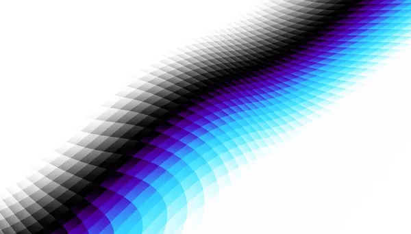 Абстрактный Цифровой Фрактальный Рисунок Горизонтальная Ориентация Экспрессивная Изогнутая Синяя Линия — стоковое фото