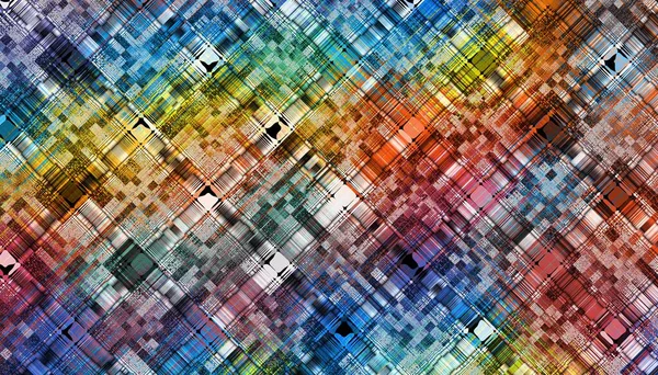 Abstract Digitaal Fractal Patroon Horizontale Oriëntatie Grunge Abstracte Textuur — Stockfoto