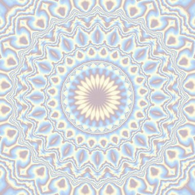 Soyut dijital fraktal model. Yuvarlak mandala dekoratif desen.