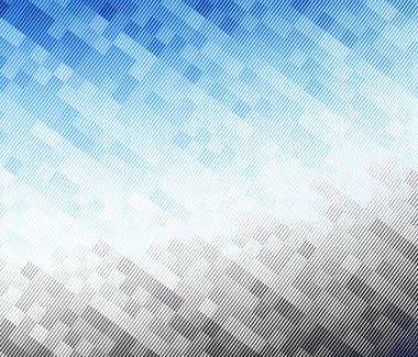 Soyut dijital fraktal model. Çapraz şeritli desen. Düşük polimerli doku.