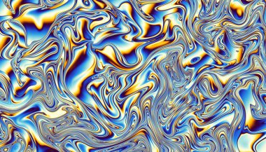 Soyut dijital fraktal model. Psikedelik dalgalı doku.