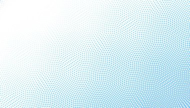 Soyut dijital fraktal model. Yatay oryantasyon. Boş beyaz arkaplanda küçük noktalardan oluşan eğri çizgiler.