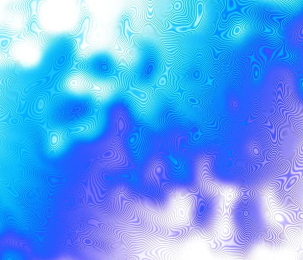 Modèle Fractal Numérique Abstrait Texture Ondulée Bleue — Photo